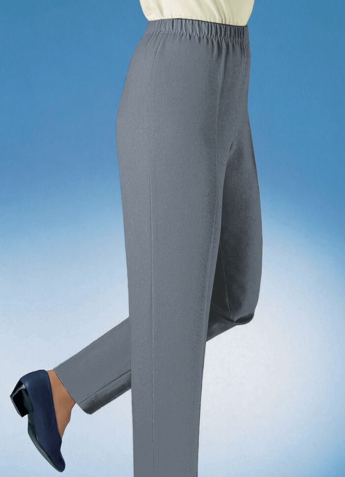 Broek in pull-on model MIDDENGRIJS GEM.