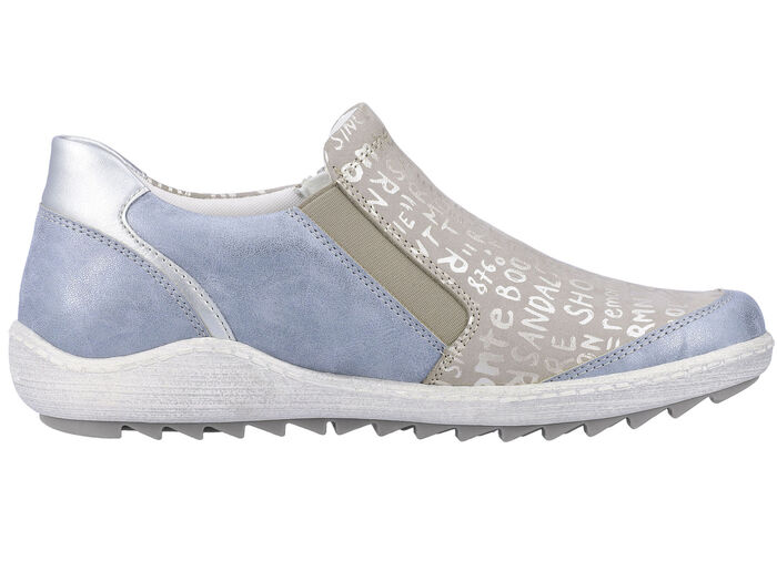 Remonte pantoffels met uitneembare binnenzool BLAUW ZILVERGRIJS