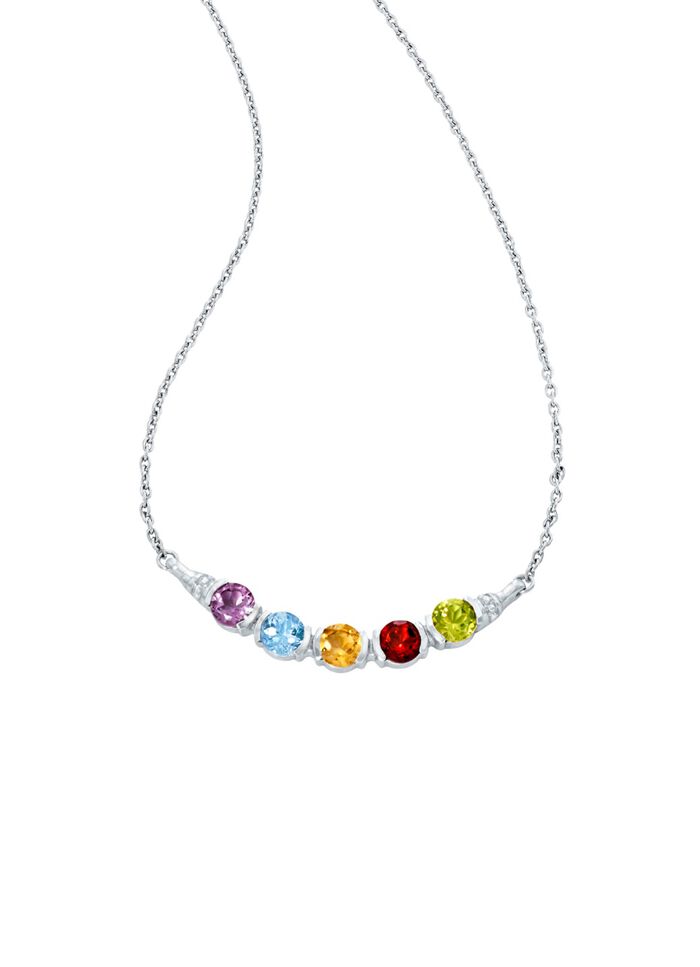 Ketting met edelstenen 