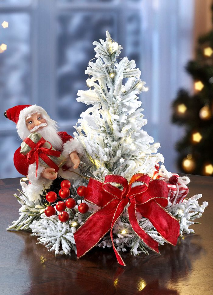 Verlicht tafelbloemstuk 