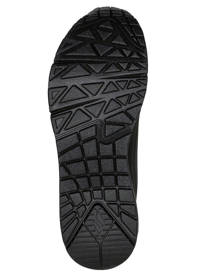 SKECHERS, comfortabele damessneakers, met zichtbaar luchtkussen SCHWARZ-GOLD