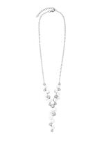 Y-ketting met zoetwaterparels en synthetische zirkonia 