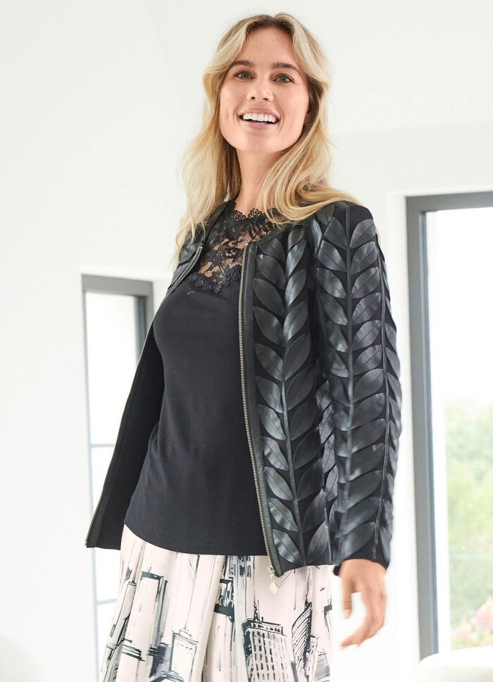 Leren kort jasje van STILSCHMIEDE 