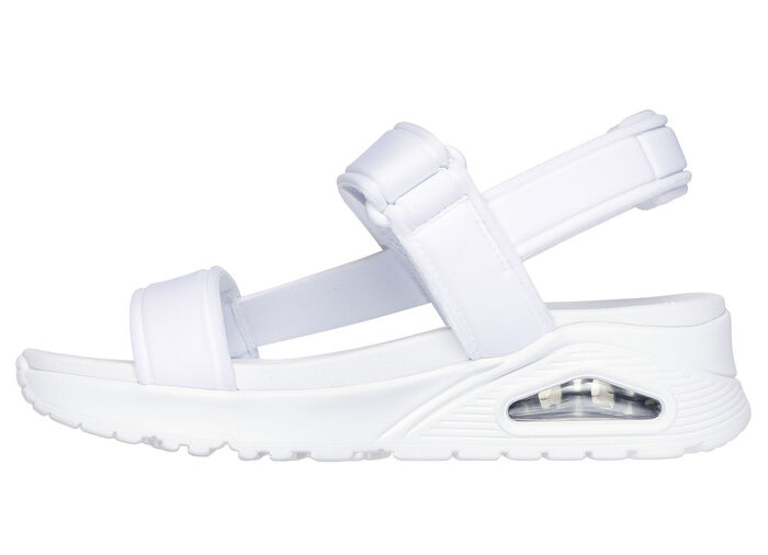 SKECHERS sandaal van rekbaar textielmateriaal WIT