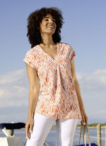 Shirt met wijd gesneden schouders 