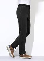 Pull-on jeans in 3 kleuren ZWART