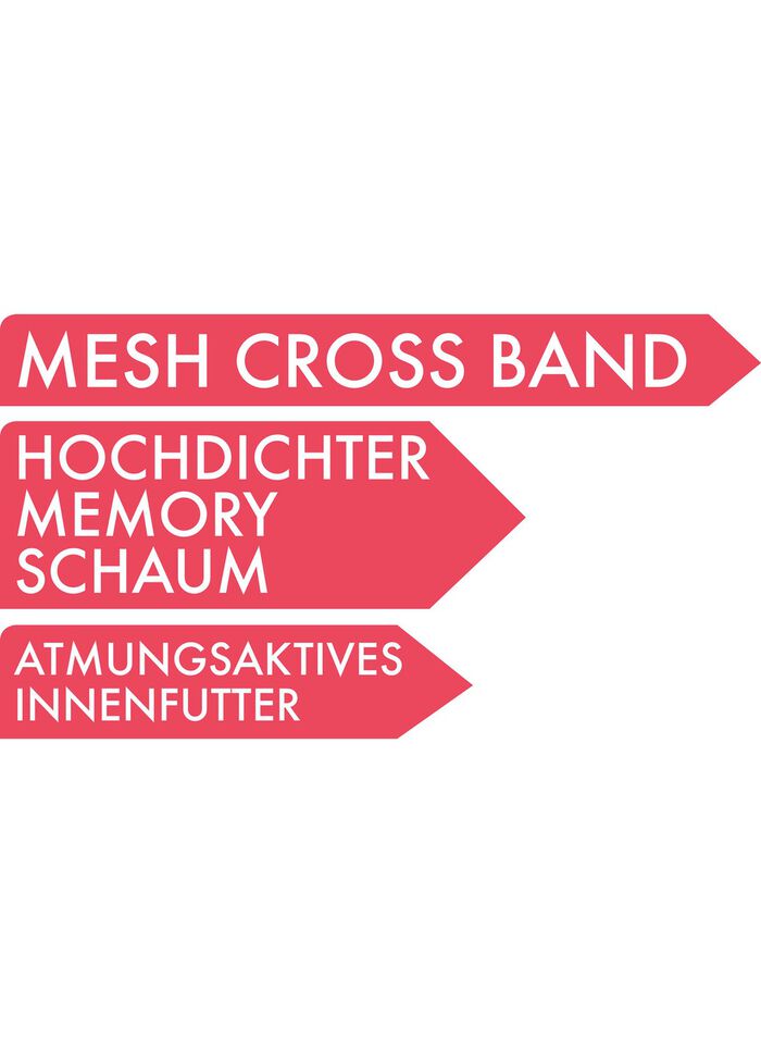 Relax-Cross slippers met traagschuim 