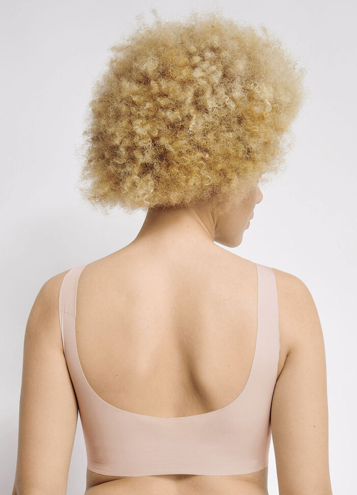 Heerlijk comfortabele bustier van Sloggi ZERO Feel 2.0 ZAND