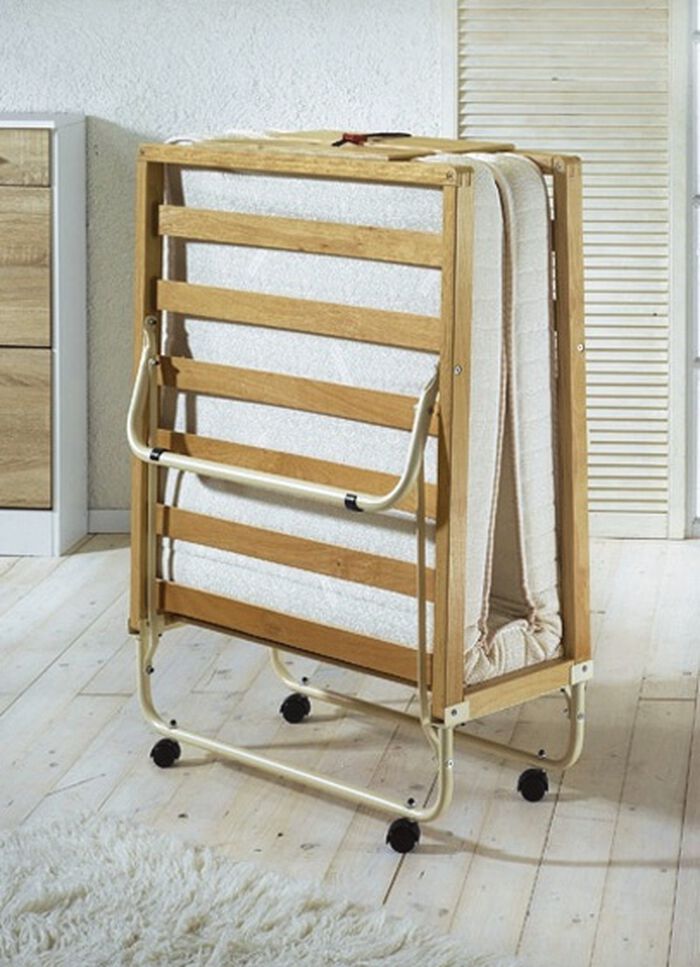 Gastenbed met lattenbodem en koudschuimmatras 