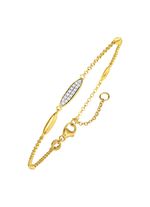 Vergulde armband met zirkonia 