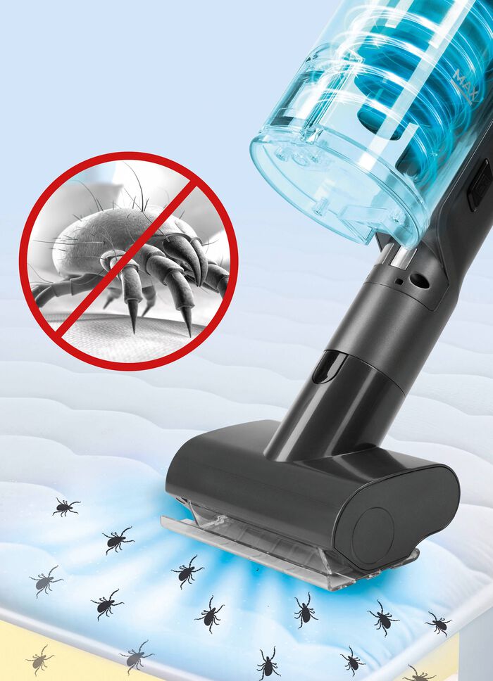 Accu-cycloonhandstofzuiger met krachtige motor van 500 watt 