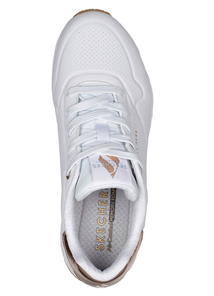 SKECHERS, comfortabele damessneakers met zichtbare luchtkussentjes 