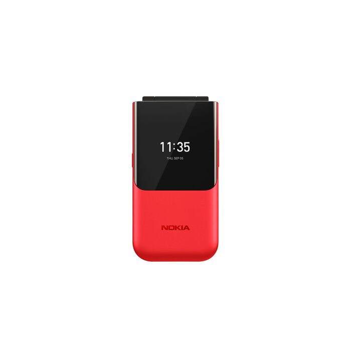 Nokia 2720 Flip clamshell-telefoon met grote knoppen ROOD