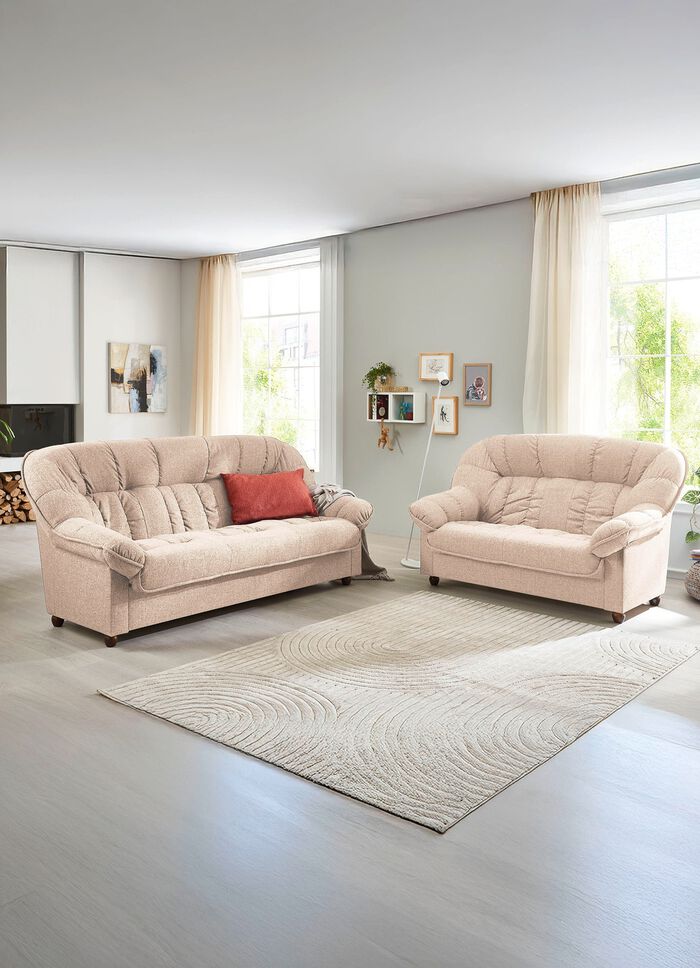 Comfortabel gestoffeerd meubilair BEIGE