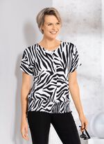 Shirt met deelnaad aan de voorkant 