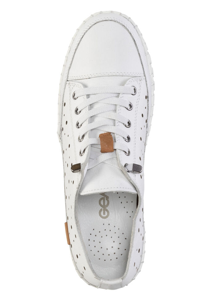 Gemini, zomerse dames veterschoen, breedte G, met uitneembaar voetbed WEISS