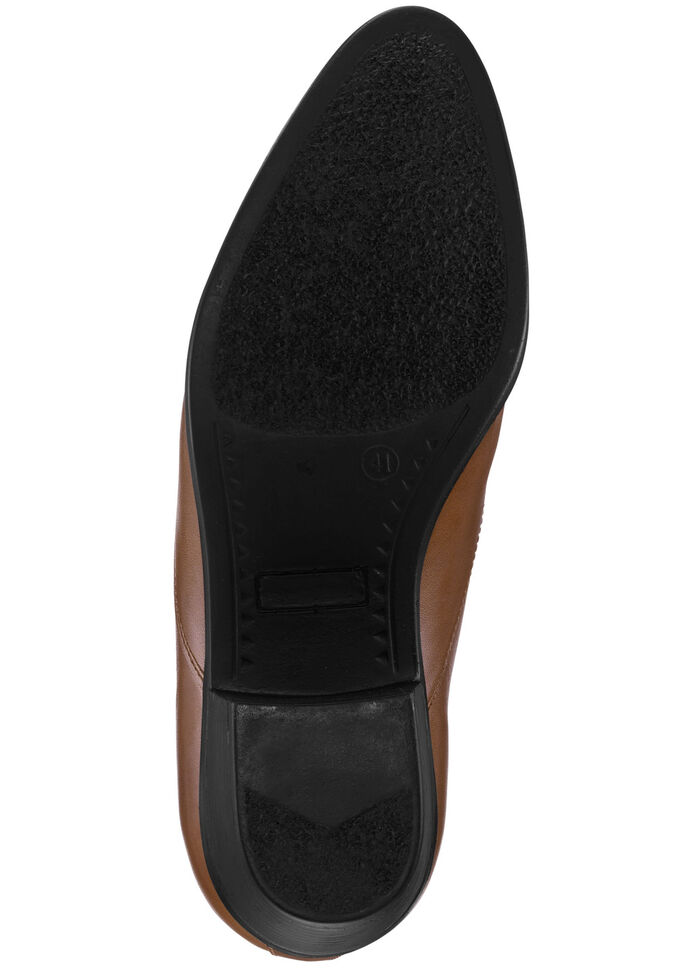 Slippers met verborgen elastische band COGNAC