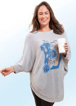 Gebreide tuniek met een slimme print 