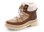Remonte, gevoerde dameslaarzen, winterschoenen, breedte G, met rits BRUIN-ZAND