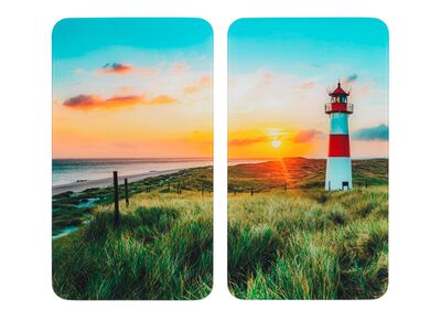 Afdekplaten voor de vuurtorenkachel, set van 2 