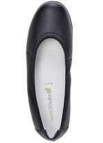 Ranger-ballerina met rondom elastische band ZWART