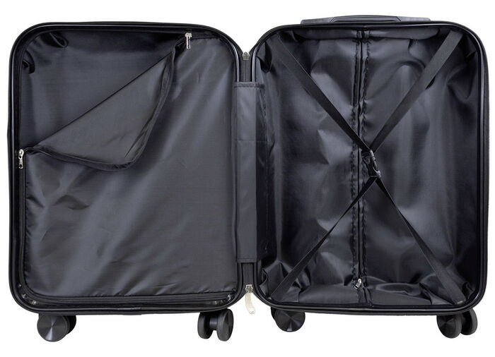 3-delige rode kofferset ANTRACIET