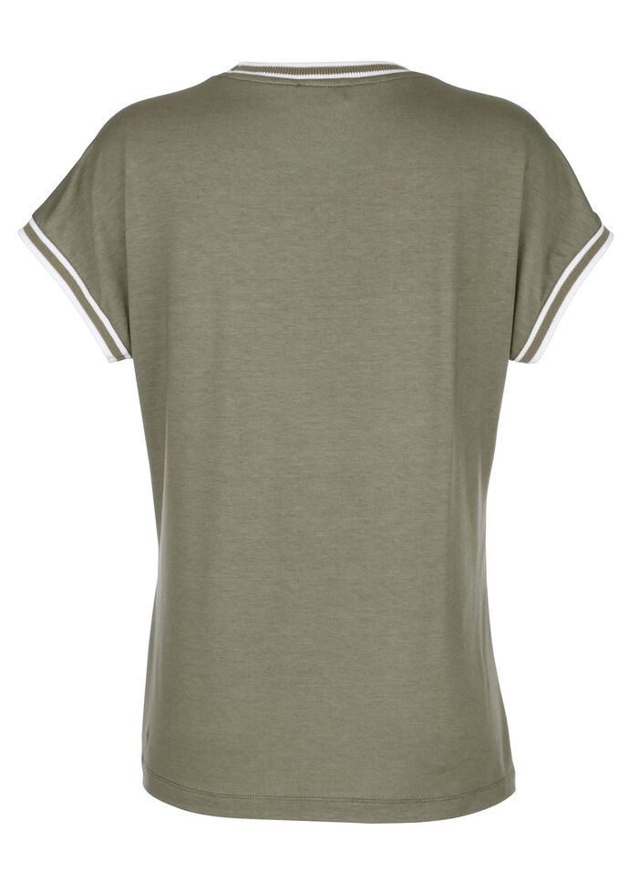 Shirt met patroonmixmotief 