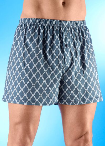 Vierpack boxershorts met knoopsluiting 