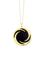 Moderne hanger met onyx 