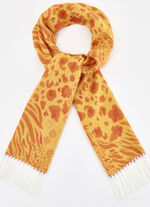 Sjaal met dierenbontdessins 