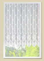 Bekoorlijke gebloemde venstervitrage 