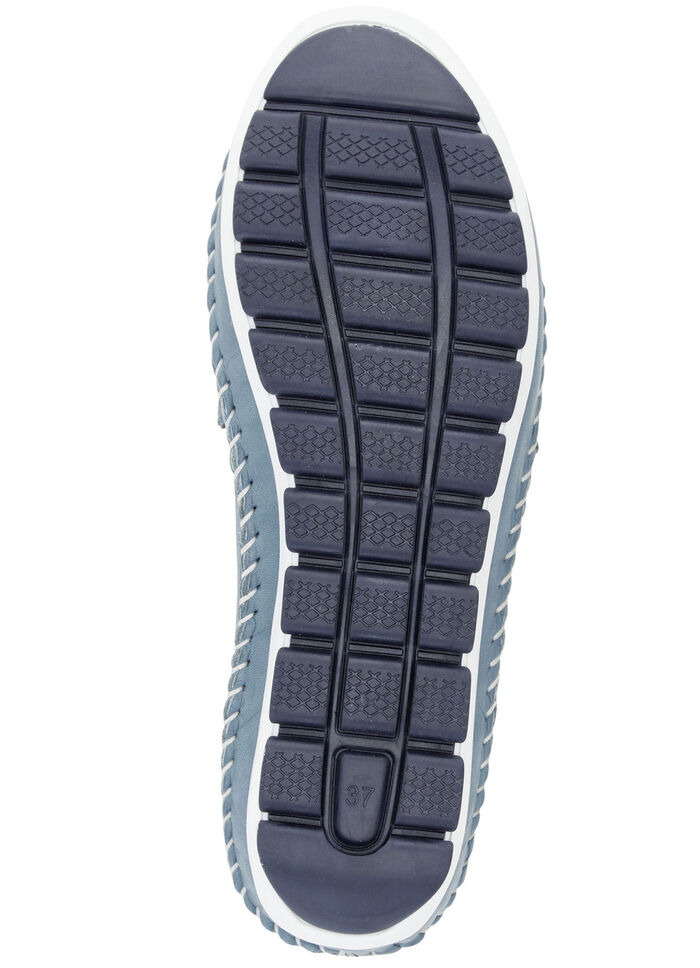 Gemini, lichte damespantoffels, breedte G, met uitneembaar voetbed JEANSBLAUW