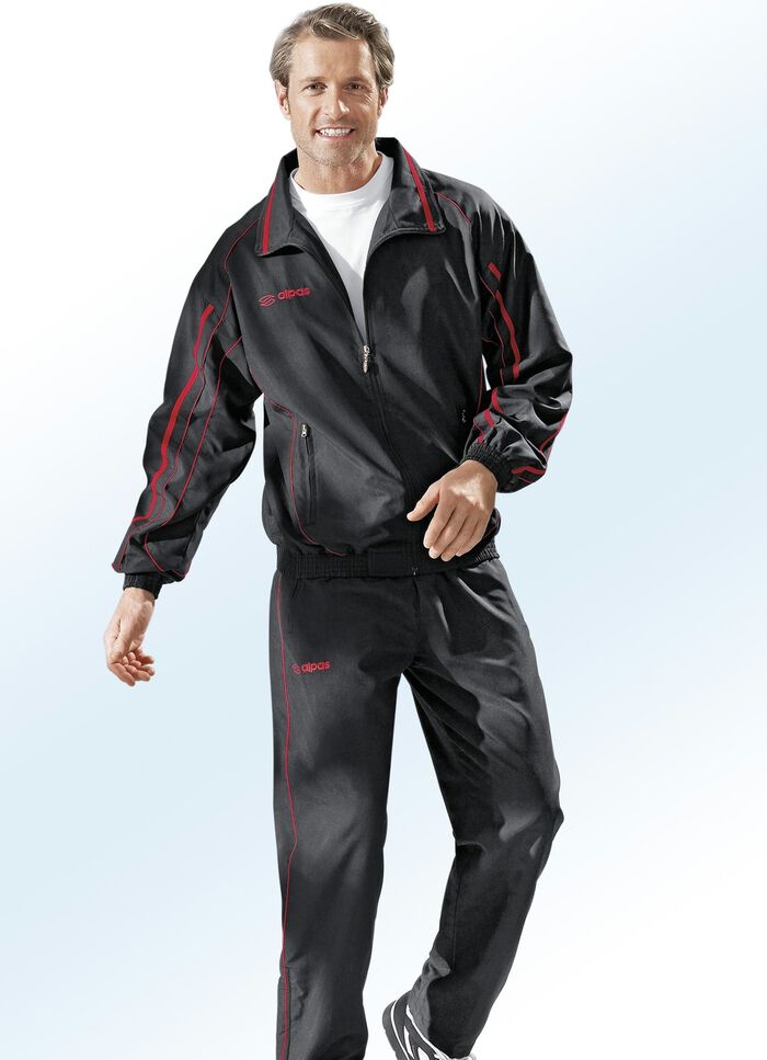 Vrijetijdspak van “alpas” ZWART-ROOD