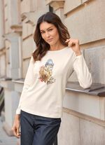 Shirt met contrastprint 