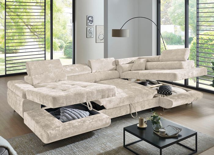 Woongedeelte met bedfunctie en bedstee CR&Egrave;ME