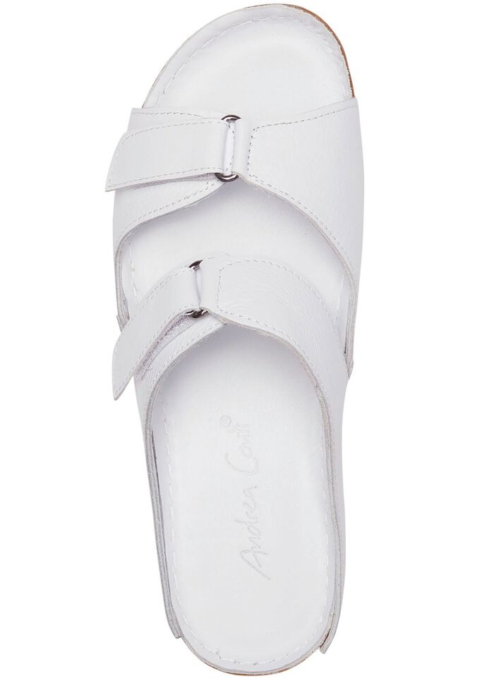 Andrea Conti muiltjes met twee verstelbare klittenbandsluitingen WIT