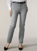 Jeans met 5 zakken GRIJS