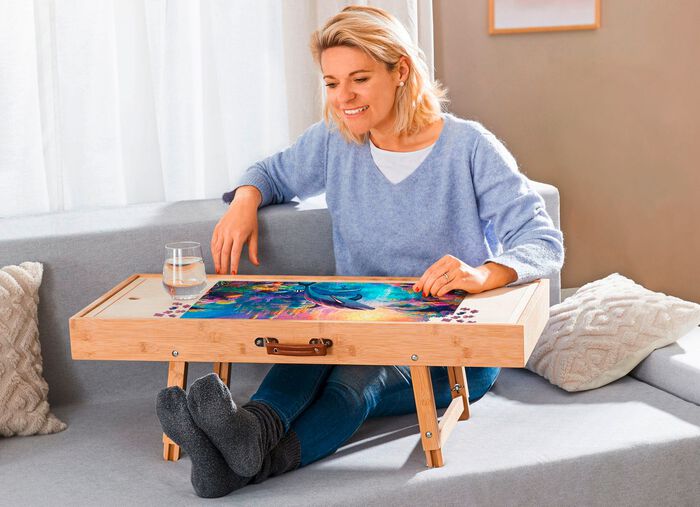 Spel- en puzzeltafel voor puzzels tot 500 stukjes 