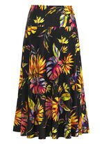 Rok met schitterende kleurenprint 