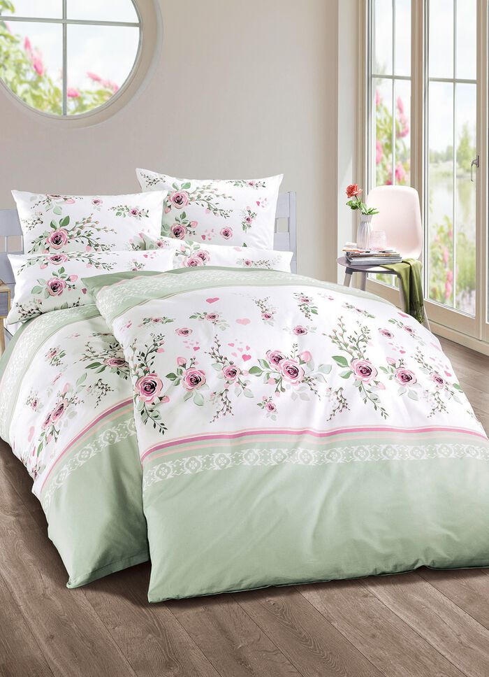 Jersey bedlinnen set gemaakt van 100% katoen GROEN