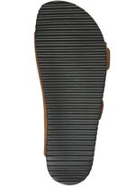 Andrea Conti muiltjes met kleurrijk bedrukt leren voetbed BRUIN