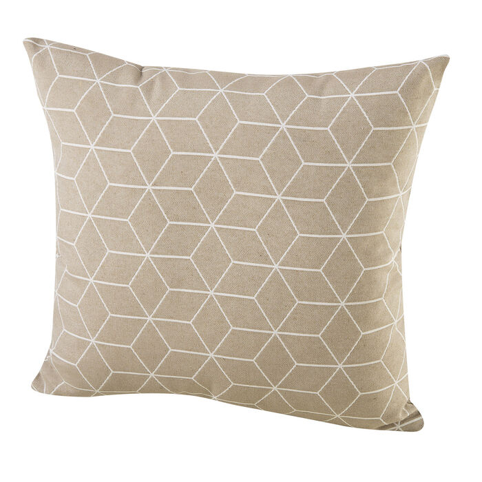 Moderne kussenhoezen in jacquardkwaliteit BEIGE