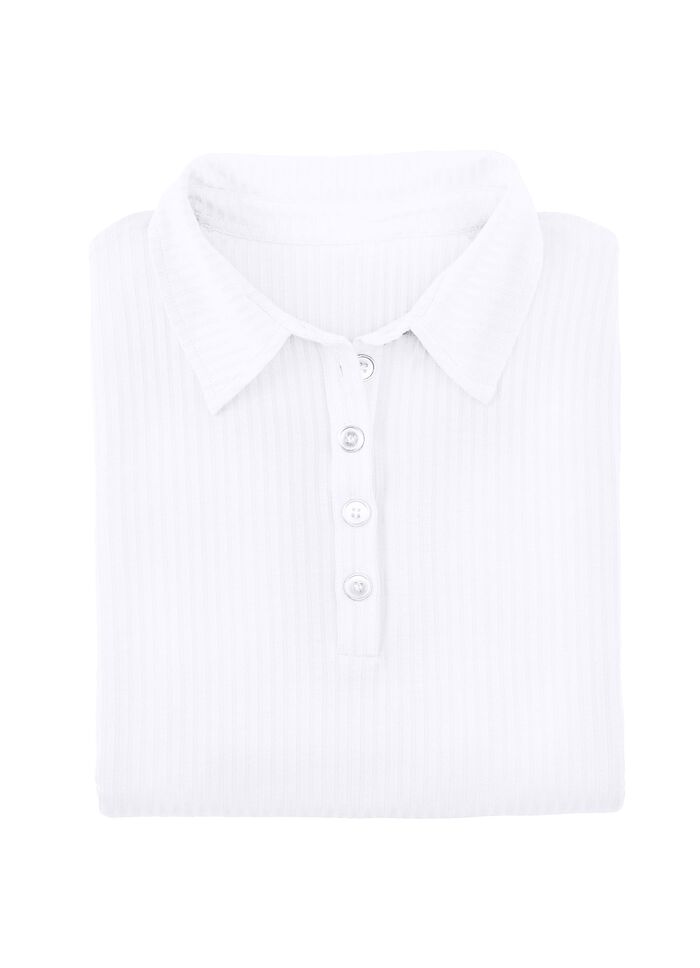 Laurina poloshirt met knoopsluiting 