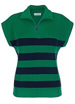 Sweatervest in pareltand 