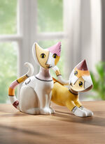 Paar katten van de kunstenaar Rosina Wachtmeister 