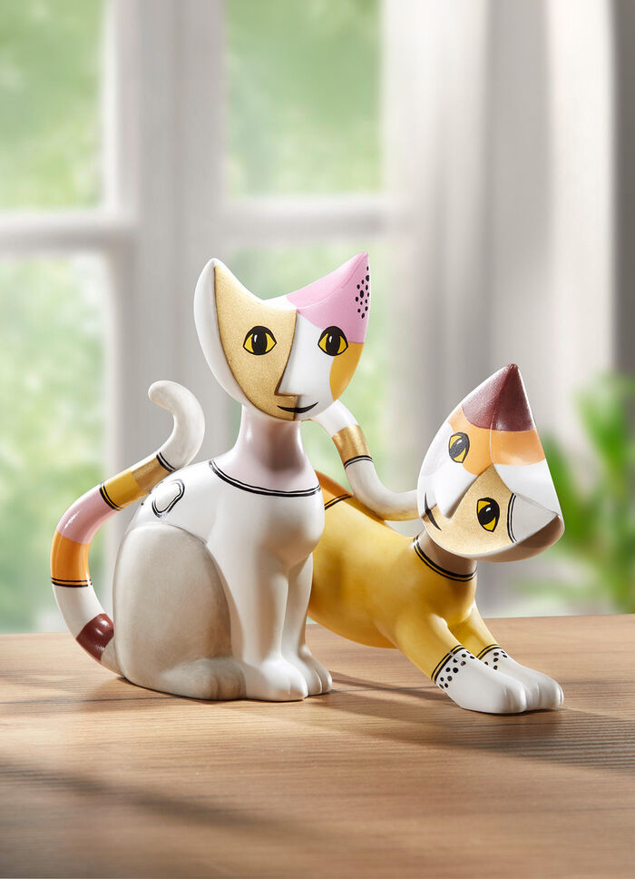 Paar katten van de kunstenaar Rosina Wachtmeister 