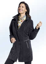 Lange jas met modieus pixellook-design 