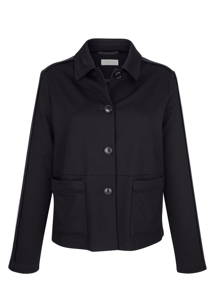 Blazer met overhemdkraag 