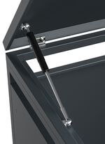 Afvalcontainerbox "Kubus", antraciet 