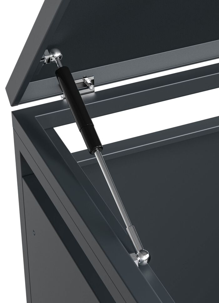 Afvalcontainerbox "Kubus", antraciet 